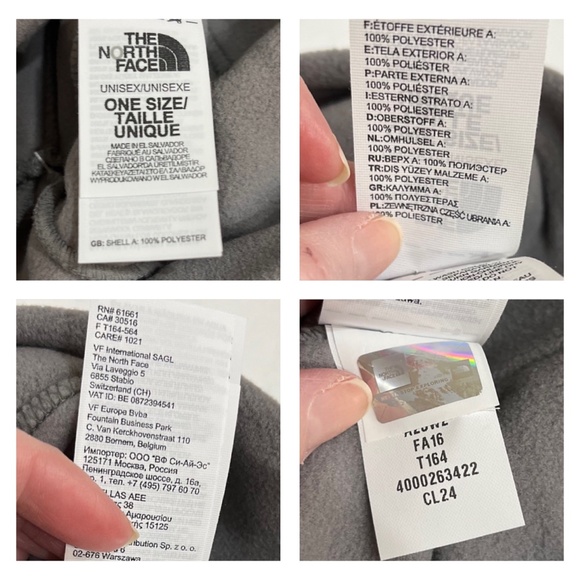 NWT The North Face Pache Grey Classic Fleece Beanie - Picture 9 of 12